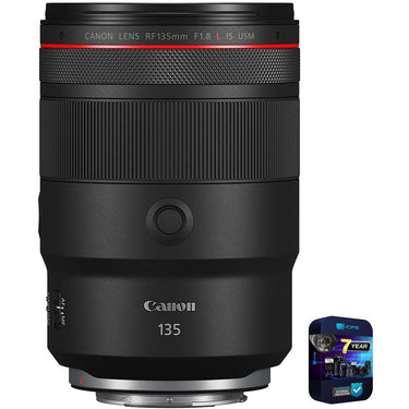 Canon RF 135 F1.8 L IS USM Medium Telephoto Zoom Lens w/ 7 Year Warranty Bundle