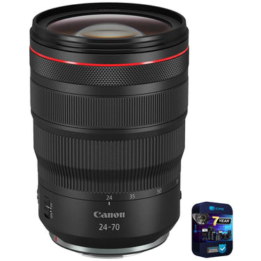 Canon 3680C002 RF 24-70mm F2.8L IS USM Lens w/ 7 Year Warranty Bundle