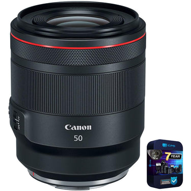 Canon RF 50mm F1.2 L USM Full Frame Lens for RF Mount w/ 7 Year Warranty Bundle