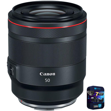 Canon RF 50mm F1.2 L USM Full Frame Lens for RF Mount w/ 7 Year Warranty Bundle
