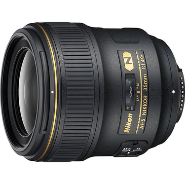 Nikon AF FX Full Frame NIKKOR 35mm f/1.4G Lens with Auto Focus + 7 Year Warranty