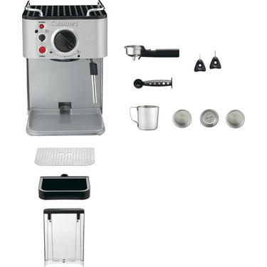 Cuisinart Stainless Steel Manual Espresso Maker CBC-200SA/EM-100NP1, Open Box