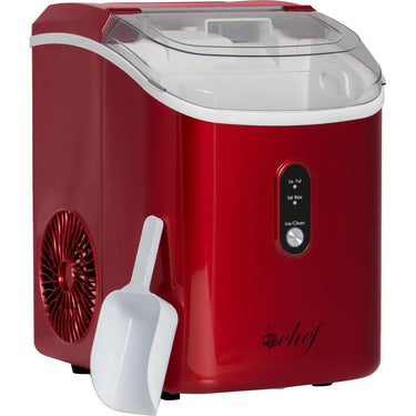Deco Chef 33LB Nugget Ice Maker; Self-Cleaning; Red Stainless - Open Box