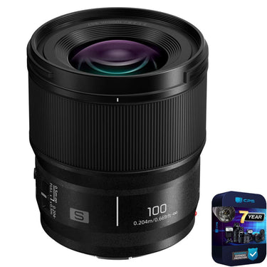 Panasonic LUMIX S 100mm F2.8 Macro Lens for Full Frame Cameras + 7 Year Protection Pack