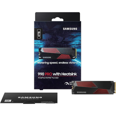 Samsung 990 PRO PCIe 4.0 NVMe M.2 SSD 4TB (MZ-V9P4T0B/AM)