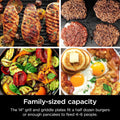 Ninja GR101 Sizzle Smokeless Indoor Grill & Griddle, Refurbished