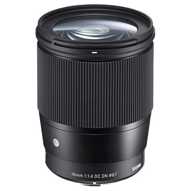 Sigma 16mm F1.4 DC DN Contemporary Telephoto Lens for Nikon Z +64GB Memory Card Bundle