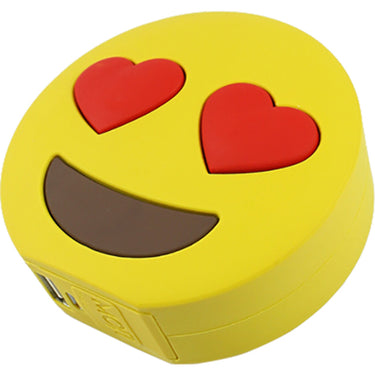 MojiPower Soft Touch External Battery 2600 mAh For iOS & Android Devices Love Double Face