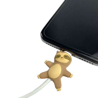 MojiPower Lazy Sloth Cable Protector for iPhone and Android Smartphone Charger MP-012-LS