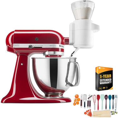 Kitchen Aid KSMSFTAQ Sifter +Scale Attachment, White +Accessory +Warranty Bundle