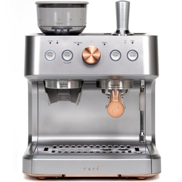 Cafe Bellissimo Semi Automatic Espresso Machine + Frother (Refurbished) Steel Silver