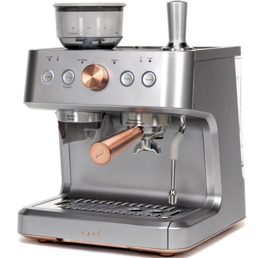 Cafe Bellissimo Semi Automatic Espresso Machine + Frother (Refurbished) Steel Silver