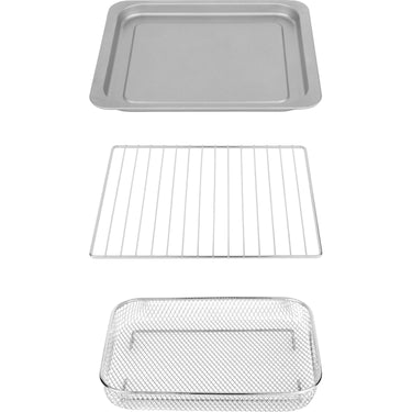 GE Digital Air Fry 8-in-1 Toaster Oven, Stainless Steel (Factory Refurbished)