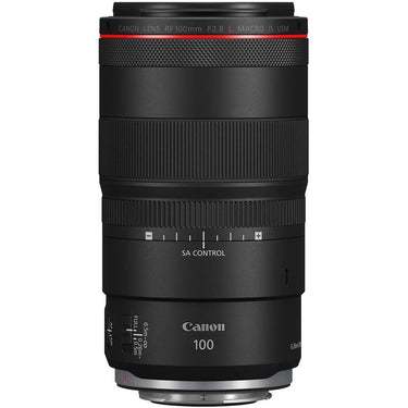 Canon RF 100mm F2.8 L MACRO IS USM Full Frame Lens for RF Cameras + 64GB Dual Bundle