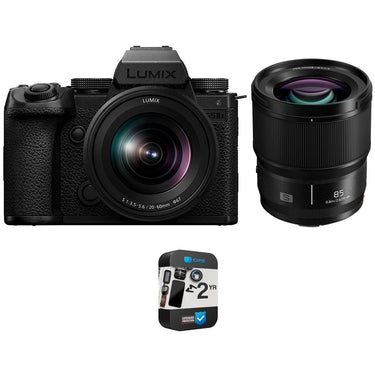 Panasonic Lumix S5IIX Camera w/ 20-60mm + 85mm F1.8 Lens + 2 Year Warranty Bundle