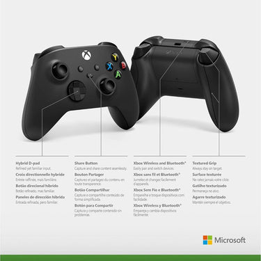 Microsoft Xbox Wireless Bluetooth Controller with USB; Carbon Black - Open Box