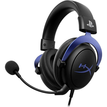 HyperX Cloud Wired Gaming Headset for PS5/PS4, Black/Blue - 4P5H9AA#ABL - Open Box