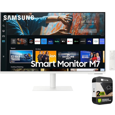 Samsung 32-Inch UHD Smart Computer Monitor with Streaming TV + 2 Year Warranty