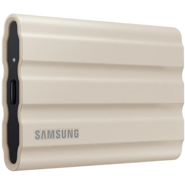Samsung 2TB Portable SSD T7 Shield USB 3.2; Beige; MU-PE2T0K/AM w/ Accessory Bundle
