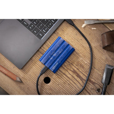 Samsung 2TB Portable SSD T7 Shield USB 3.2; Beige; MU-PE2T0K/AM w/ Accessory Bundle