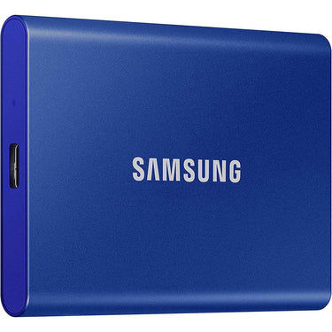 Samsung 2TB Portable SSD T7 USB 3.2; Blue; MU-PC2T0H/AM w/ Accessory Bundle
