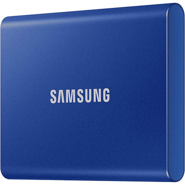 Samsung 2TB Portable SSD T7 USB 3.2; Blue; MU-PC2T0H/AM w/ Accessory Bundle