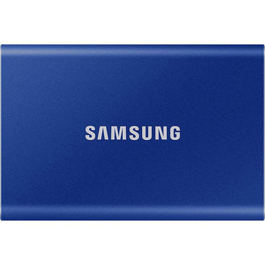 Samsung 2TB Portable SSD T7 USB 3.2; Blue; MU-PC2T0H/AM w/ Accessory Bundle