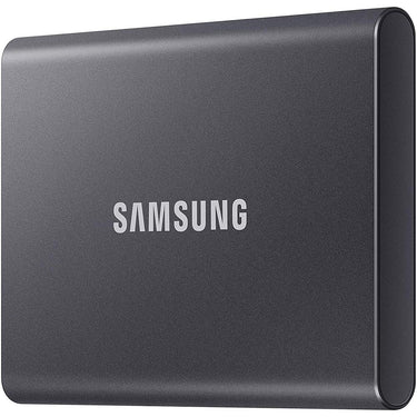 Samsung 2TB Portable SSD T7 USB 3.2; Gray; MU-PC2T0T/AM w/ Accessory Bundle
