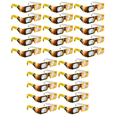 Explore Scientific Sun Catcher Solar Eclipse Glasses - Certified Safe (25 Pack)