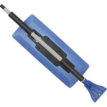 Snow Joe Compact 4-in-1 Telescoping Snow Broom with Ice Scraper & Blue Open Box