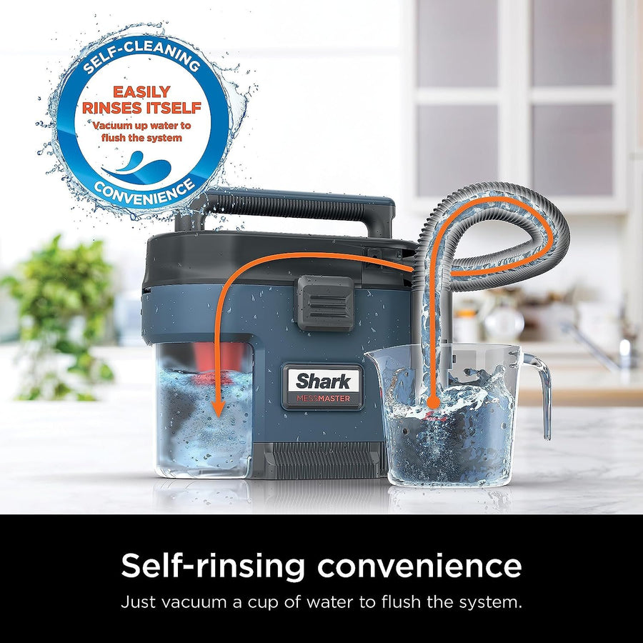 Shark MessMaster 1 Gallon Portable Wet/Dry Vacuum Great for Pets, Cars - Refurbished