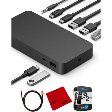 Microsoft Surface Thunderbolt Dock, Docking Station with 2 Year Warranty Bundle