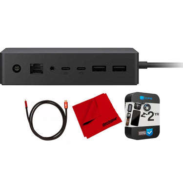 Microsoft Surface Dock 2 with HDMI 2.0 Cable, Cleaning Cloth and 2 Year Warranty