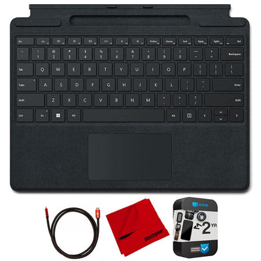 Microsoft Surface Pro Mechanical Keyboard Black with 2 Year Warranty Bundle