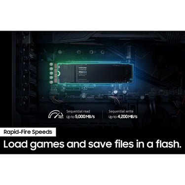 Samsung 990 EVO 5.0 NVMe SSD 2TB: Ultra-Fast 5,000MB/s Read, Efficient - MZ-V9E2T0B/AM