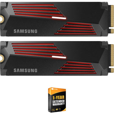 Samsung 990 PRO 4TB Heatsink PCIe 4.0 NVMe M.2 SSD (2-Pack) w/ 1 Year Warranty Bundle