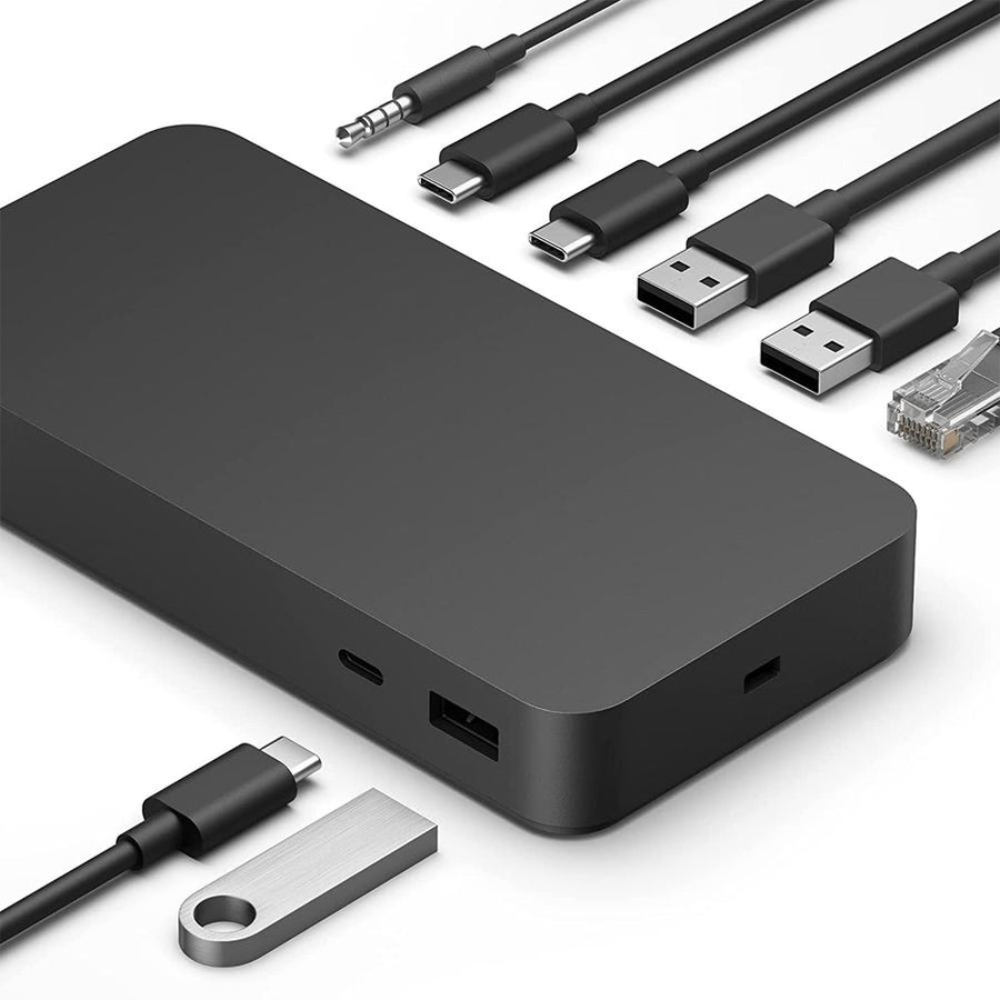 Microsoft Surface Thunderbolt Dock High-Speed Docking Station w/ Accessories Bundle
