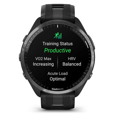 Garmin Forerunner 965 Running Smartwatch Black and Powder Gray + 2 Year Warranty