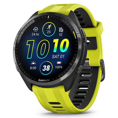 Garmin Forerunner 965 Running Smartwatch Amp Yellow and Black + 2 Year Warranty