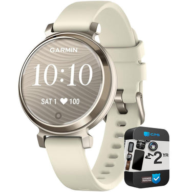 Garmin Lily 2 Smartwatch Cream Gold with Coconut Silicone Band + 2 Year Warranty