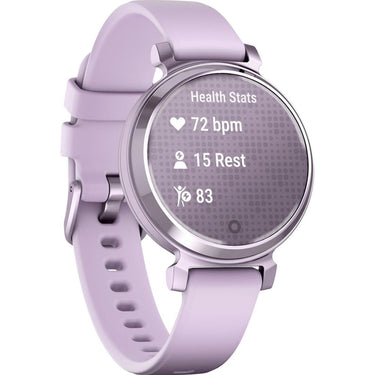 Garmin Lily 2 Smartwatch Metallic Lilac w/ Lilac Silicone Band + 2 Year Warranty