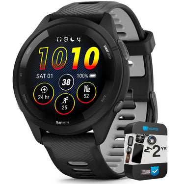 Garmin Forerunner 265 GPS Smartwatch Black/Powder Gray with 2 Year Warranty