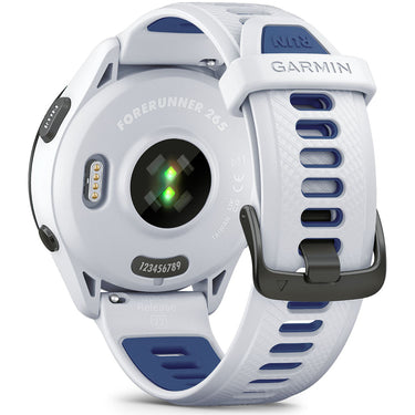 Garmin Forerunner 265 GPS Smartwatch Whitestone/Blue with 26 Month Protection