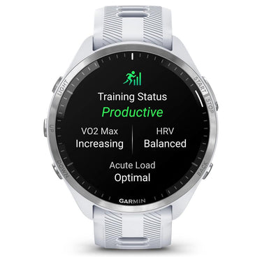 Garmin Forerunner 965 Running Smartwatch, Whitestone & Powder Gray + Accessories Bundle