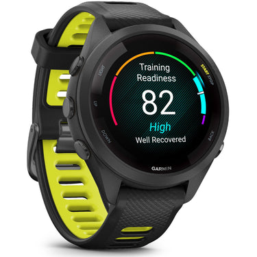Garmin Forerunner 265S GPS Smartwatch, Black/Amp Yellow w/ Accessories Bundle