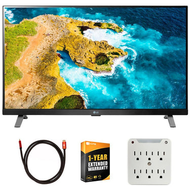 LG 27" Class LED Full HD Smart TV with webOS + Accessories + Warranty Bundle