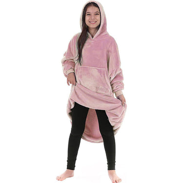 The Comfy Lite Quarter-Zip Wearable Juniors Blanket Blush H230584031000 - Open Box