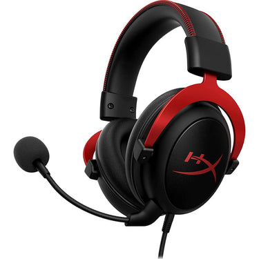 HyperX Cloud II 7.1 Surround Sound Gaming Headset, Black/Red - 4P5M0AA - Open Box