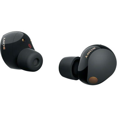 Sony Noise Canceling Truly Wireless Earbuds, Black + Accessories + Warranty Bundle