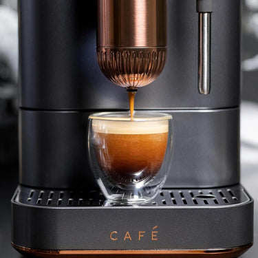 Cafe Affetto Automatic Espresso Machine, Milk Frother, Black, 1.2L Open Box